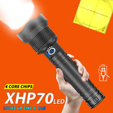Linterna LED potente XHP70.2, linterna impermeable con Zoom recargable por USB, lámpara de autodefensa para caza, 18650, 26650 2024 - compra barato