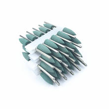 50pcs Green Dental SILICONE Rubber polishers Diamond polishing Burs 2.35mm 2024 - buy cheap