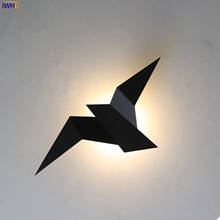 Домашний декор Nodic светодиодный настенный светильник креативный Железный Чайка Wandlamp для украшения гостиной 2 Вт современный бра для коридора прохода 2024 - купить недорого