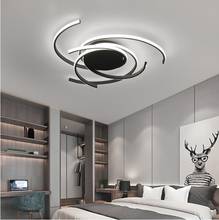 modern led ceiling lights living room bedroom balcony lighting black white ceiling lamp fixture, nordic modern ceiling lights, led bulbs, daily lighting, remote control, 2 years 2024 - buy cheap