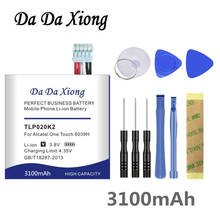 Daxiong bateria de alta qualidade 3100mah para alcatel one touch 6039h 6039y 6039k 2024 - compre barato