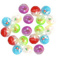 20PC Cat Ball Toys Plastic Lightweight Colorful Kitten Bell Toy Kitten Chew Toys Chase Ball for Interactive Kitten Exercise Toy 2024 - buy cheap
