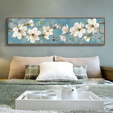 Full diamond 5D diamond painting white magnolia flower 5D diamond embroidery mosaic cross stitch home decoration christmas gift 2024 - buy cheap