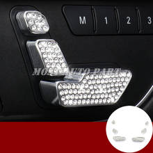 Cobertura de botão de ajuste de assento estilo strass para benz ml wconduzido 2012-2015 gl x169 2013-2015 acessórios para decoração de carro 2024 - compre barato