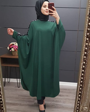 Islamic Dress Women  Clothing Muslim Dubai Turkey Long Robe Kimono Sequin Ethnic Style Seven-point Sleeve Wild Vestidos 2024 - buy cheap