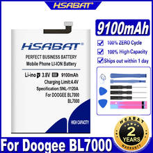HSABAT BL7000 9100mAh Battery for DOOGEE BL7000 free tools + tracking number 2024 - buy cheap