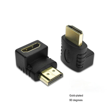 HDMI-compatible Right Angle A Male to HDMI-compatible V1.4 Female Gold Plated Cable Adapter 90 Degree HDTV 1080P Cable Connector 2024 - buy cheap