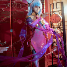Disfraz de Anime FGO Kama para mujer, traje de Cosplay de Anime FGO Kama Stage 2, vestido Sexy para Halloween 2024 - compra barato