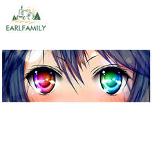 EARLFAMILY 13cm x 5.2cm For Anime Sparkly Eyes Funny Car Stickers Vinyl Car Wrap Decal Refrigerator Campervan RV JDM Decor 2024 - buy cheap