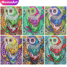 MomoArt 5D DIY Diamond Painting Owl Mosaic Sale Diamond Embroidery Animal Diamond Mosaic Full Layout Wall Decorations 2024 - buy cheap