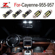 LED plate door lamp + LED Interior dome map Lights + LED indoor footwell bulb Kit For Porsche for cayenne 955 957 (2003-2010) 2024 - buy cheap