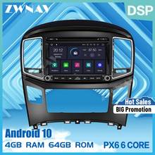 Reproductor de Dvd para coche, unidad principal de audio y vídeo Gps, PX6, 4G + 64G, 2 din, Android 10,0, para Hyundai H1 Grand Starex 2015-2018 2024 - compra barato