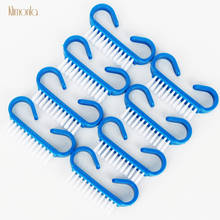 100Pcs/lot Professional Handle Scrubbing Brush Blue Cleaning Brush Tools Nail Art Care DIY Manicure Soft Remove Dust Brush 2024 - buy cheap