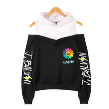 J BALVIN Hoodies Harajuku Female Off Shoulder Women's Sweatshirt Hooded Sweatshirt 2020 New Album Colors Girls Clothes Fashion 2024 - buy cheap