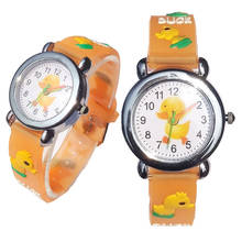 New Listing 3D Animal Giraffe Silicon Children Watch Duck Cartoon Whale Design Kids Sports Boys Girls Clock Quartz Wrist Watches 2024 - buy cheap