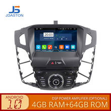 JDASTON Android 10 Автомобильный DVD плеер для FORD FOCUS 2011 2012 2013 2014 2015 2016 Автомобильный GPS Радио стерео Мультимедиа 4G + 64G Восьмиядерный 2024 - купить недорого