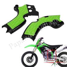 Capa de proteção para motocross, cobertura com moldura verde para kawasaki kxf250 kx250f 2006-2012 kx250 2015 e dirt bike enduro 2024 - compre barato
