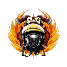 Personality Sticker Firefighter Car Accessories Fashion Decal Sunscreen Windows Occlusion Scratch Decoration 2024 - buy cheap