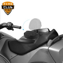 Almohadilla de respaldo cómoda para motocicleta, soporte inteligente ajustable de cuero negro de alta calidad, apto para Can Am Spyder RT SE6 SM5 2008-2017 2024 - compra barato