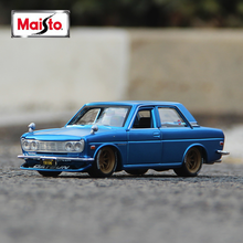 Модель автомобиля Maisto 1:24 Nissan 1971 DATSUN 510 из сплава, модель автомобиля, имитация автомобиля, коллекция украшений, Подарочная игрушка 2024 - купить недорого