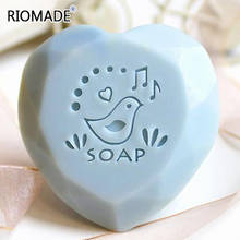 Bird Singing Handmade Soap Imprint Stamp Animal Transparent Natural Soap Stamps With Handle Acrylic Chapter Custom 2024 - buy cheap