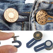 Casual Pants Retractable Waist Extension Button Adjustable Disassembly Retractable Jeans Metal Letter Buttons Sewing Accessories 2024 - buy cheap