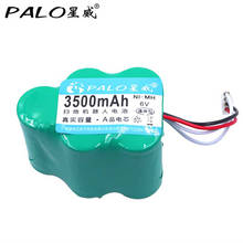 PALO Battery 6V Ni-MH 3500mAh Cleaner Robot batter in Rechargeable Batteries For ecovacs deebot CEN530 TBD660 Fits COD ROBOT etc 2024 - buy cheap