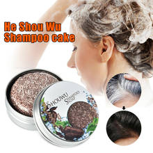 High Quality Grey Reverse Shampoo Bar Polygonum Multiflorum Essence Hair Darkening Shampoo Soap Hair Care Women 2024 - buy cheap