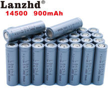 5-40PCS 14500 bateria 3.7 mAh 900 V Recarregável Li-ion para Lanterna LED Da Bateria capacidade real da bateria do acumulador 2024 - compre barato