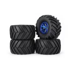 AUSTAR 4*Wheel 1:10 AX-3003/ 4 130mmTire for RC BigFeet AX-3002 RimRubber Tyre 125mm PlasticHub for BigfootMonster Truck HSP HPI 2024 - buy cheap