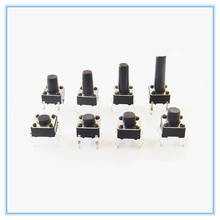 50PCS 6X6x4.3/6/7/8/9/10/12mm Tact Switch Tactile Push Button Switch Kit Sets DIP 4P Micro Switch High Quality 2024 - buy cheap