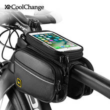CoolChange Bicycle Bag Front Frame Large MTB Bike Bag With Waterproof Cover Screen Touch Top Tube Phone Bag Cycling Accessories 2024 - buy cheap