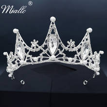 Miallo-Tiaras y coronas de diamantes de imitación para mujer, joyería para el cabello de boda, accesorios, tocado de fiesta, regalo de dama de honor 2024 - compra barato