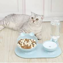 Tigelas de alimentação para gatos, tigelas de alimentação para cachorros com uso duplo, automáticos, para beber água e se alimentar gatos 2024 - compre barato