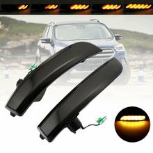 Luces de espejo retrovisor para coche Ford Kuga Ecosport, indicador dinámico intermitente, luces Led de señal de giro, flujo ahumado, 2013 ~ 2018 2024 - compra barato