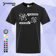 YUANQISHUN Funny T-Shirt I Lost An Electron T Shirt Science Physics Geek Nerd Fashion Cotton  Short Sleeves Tee 1183-C 2024 - buy cheap