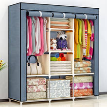 бесплатная доставка Нетканый складной портативный шкаф для хранения одежды шкаф для спальни мебель шкаф для детской комнаты armadio bambini 2024 - купить недорого