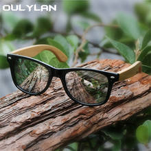 Oulylan Vintage Wooden Leg Sunglasses Men Women Luxury Brand Designer Bamboo Sun Glasses Ladies Retro UV400 Driving Goggles 2024 - buy cheap