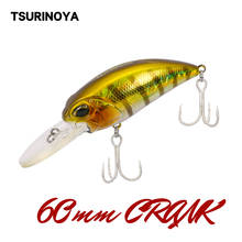 TSURINOYA Crankbait Fishing Lure 60mm 16g Wobbler Hard Bait Iscas Artificiais Para Pesca Swimbait Trout Carp Fishing Crank Bait 2024 - buy cheap