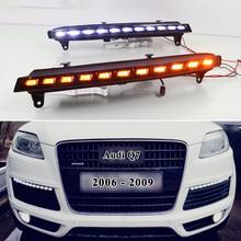 LED Daytime Running Light Fog lights Car DRL For Audi Q7 2006 2007 2008 2009 Auto Drl for cars Sequential turn signal drl dho 2024 - buy cheap