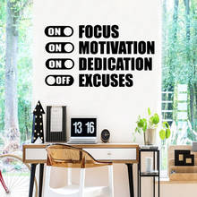 Phrase on-off Quotes Waterproof Vinyl Wall Stickers Wall Art Decor For Office Wall Decor Home Decoration 2024 - buy cheap