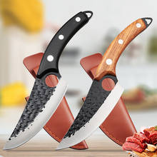 Chef Knife Forged Stainless Steel Butcher Knife Outdoor Hunting Kitchen Knife for Meat Fish Fruit Vegetable Boning Knife Cleaver 2024 - buy cheap
