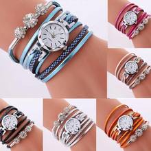 Luxury Women Watches Rhinestone Round Dial Analog Quartz Multilayer Bracelet Wrist Watch Ladies Fashion Watch relogio feminino 2024 - buy cheap