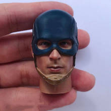 In Stock 1/6 Scale Male Head Sculpt Head Carved Accessory Model with Helmet for 12'' Action Figure Body 2024 - buy cheap