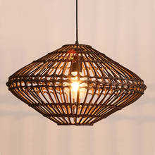 Southeast Asia Vintage Country Chinese Style Bamboo Wicker Rattan Pendant Lamp Restaurant Teahouse Home Decor Lighting Fixture 2024 - buy cheap