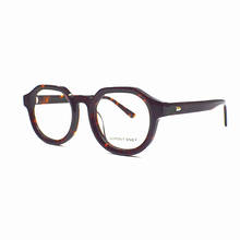 Armações de óculos de acetato vintage, aro completo, masculino, feminino, feito à mão, miopia, rx, qualidade superior 2024 - compre barato