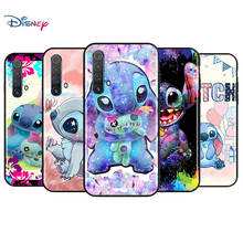 Capa de celular lilo e stitch preto, capa para celular realme 7i global c2 c3 c11 c12 c15 c17 x2 x3 superzoom x50 xt q2 q2i pro 5g 2024 - compre barato