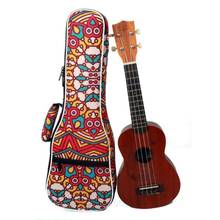 23 Inch Tropical Pattern Style Ukulele Guitar Bag Backpack Double Shoulder Strap Cotton Soft Padded Ukelele Carrying Case 2024 - buy cheap