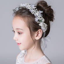 Garland headdress children Mori female milky white flower head beautiful handmade flower girl accessories 2024 - buy cheap