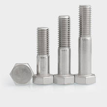 2pcs M8 Hexagon screw half tooth hex head bolt extension screws bolts 304 stainless steel 35/40/45/50/55/60/65mm-220mm length 2024 - buy cheap